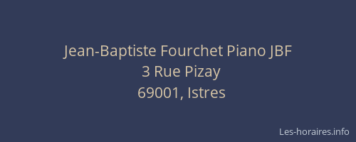 Jean-Baptiste Fourchet Piano JBF