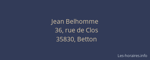 Jean Belhomme