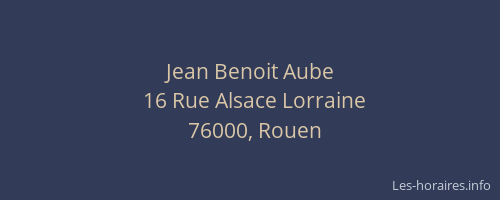 Jean Benoit Aube