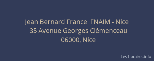Jean Bernard France  FNAIM - Nice