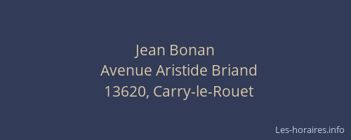 Jean Bonan
