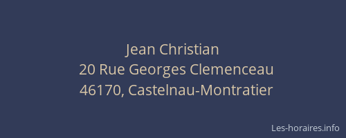 Jean Christian