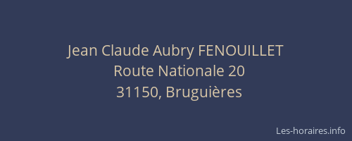 Jean Claude Aubry FENOUILLET