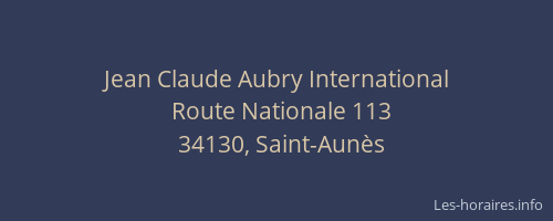 Jean Claude Aubry International