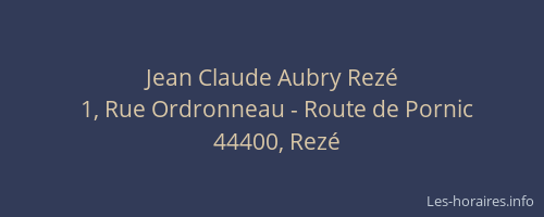 Jean Claude Aubry Rezé