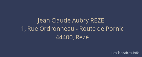 Jean Claude Aubry REZE