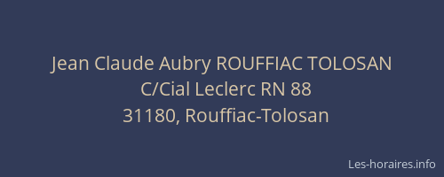 Jean Claude Aubry ROUFFIAC TOLOSAN