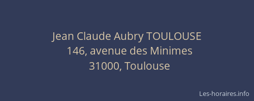 Jean Claude Aubry TOULOUSE