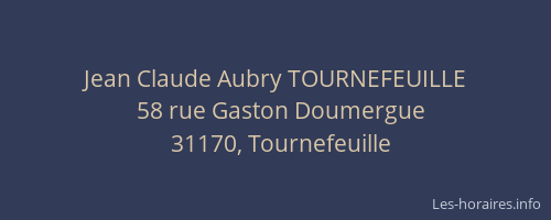 Jean Claude Aubry TOURNEFEUILLE
