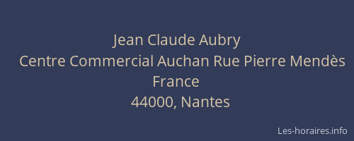 Jean Claude Aubry