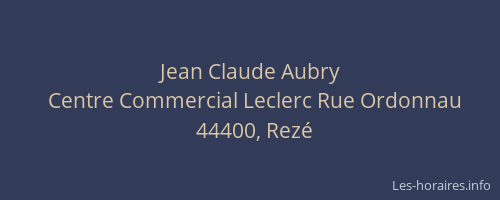 Jean Claude Aubry