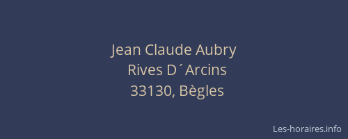 Jean Claude Aubry