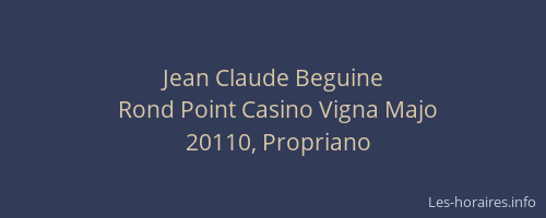 Jean Claude Beguine