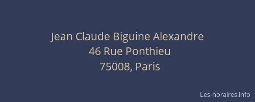 Jean Claude Biguine Alexandre