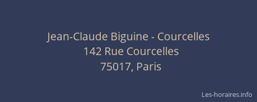 Jean-Claude Biguine - Courcelles