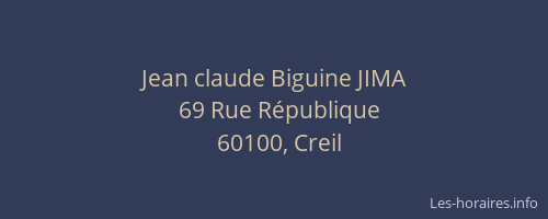 Jean claude Biguine JIMA