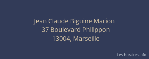 Jean Claude Biguine Marion