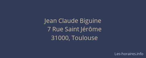 Jean Claude Biguine