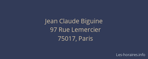 Jean Claude Biguine