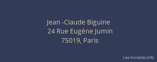 Jean -Claude Biguine
