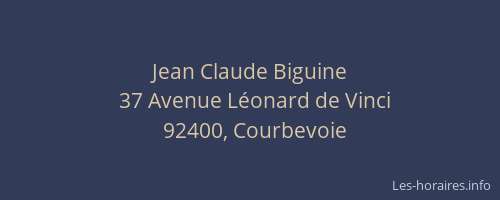Jean Claude Biguine