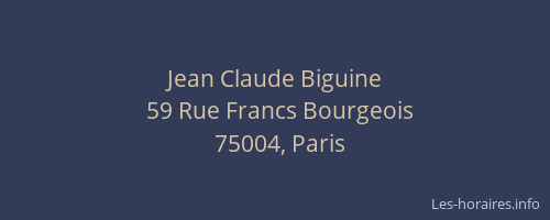 Jean Claude Biguine