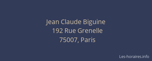 Jean Claude Biguine