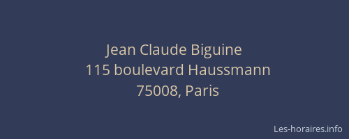 Jean Claude Biguine