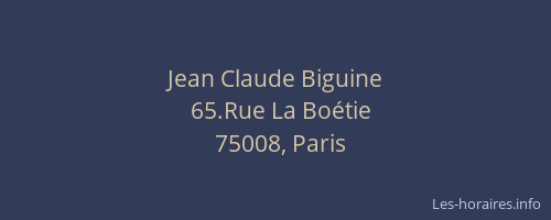 Jean Claude Biguine