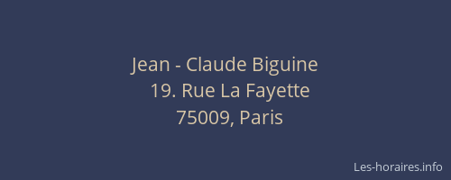 Jean - Claude Biguine