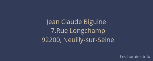 Jean Claude Biguine