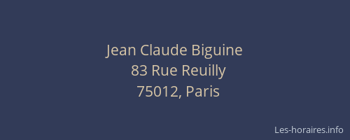 Jean Claude Biguine