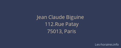 Jean Claude Biguine