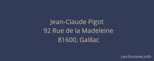 Jean-Claude Pigot