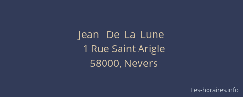 Jean   De  La  Lune