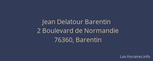 Jean Delatour Barentin