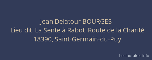 Jean Delatour BOURGES