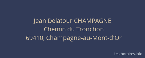 Jean Delatour CHAMPAGNE