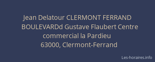 Jean Delatour CLERMONT FERRAND