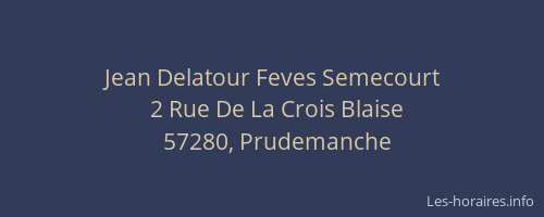 Jean Delatour Feves Semecourt