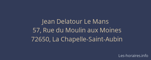 Jean Delatour Le Mans