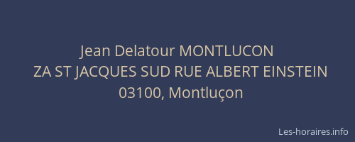 Jean Delatour MONTLUCON