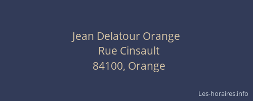 Jean Delatour Orange