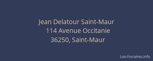 Jean Delatour Saint-Maur