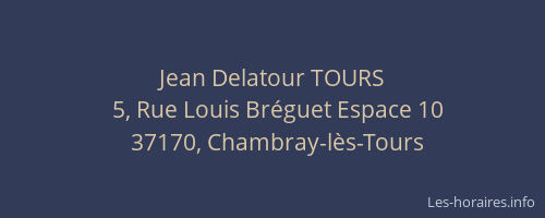 Jean Delatour TOURS
