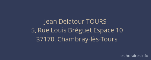 Jean Delatour TOURS