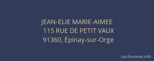 JEAN-ELIE MARIE-AIMEE