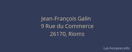 Jean-Fran&ccedil;ois Galin
