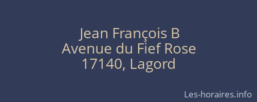 Jean François B