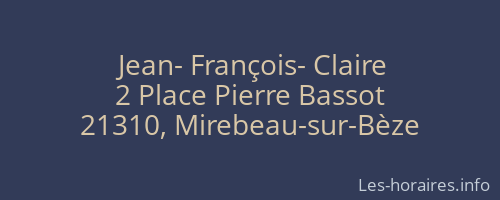 Jean- François- Claire